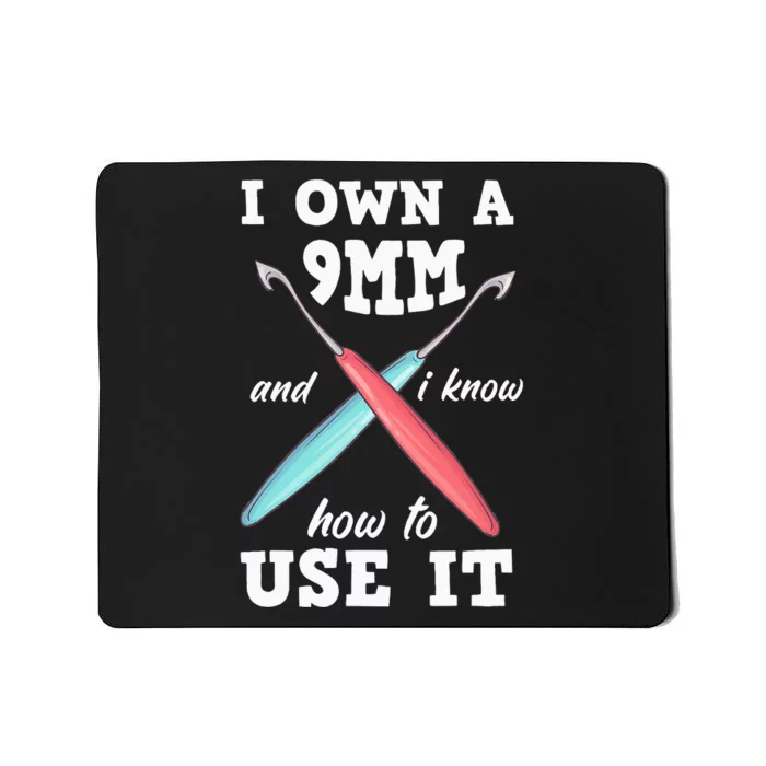 Funny Crocheting Crochet Mousepad