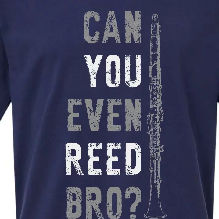 Funny Clarinet Can You Even Reed Bro Clarinetist Music Sueded Cloud Jersey T-Shirt