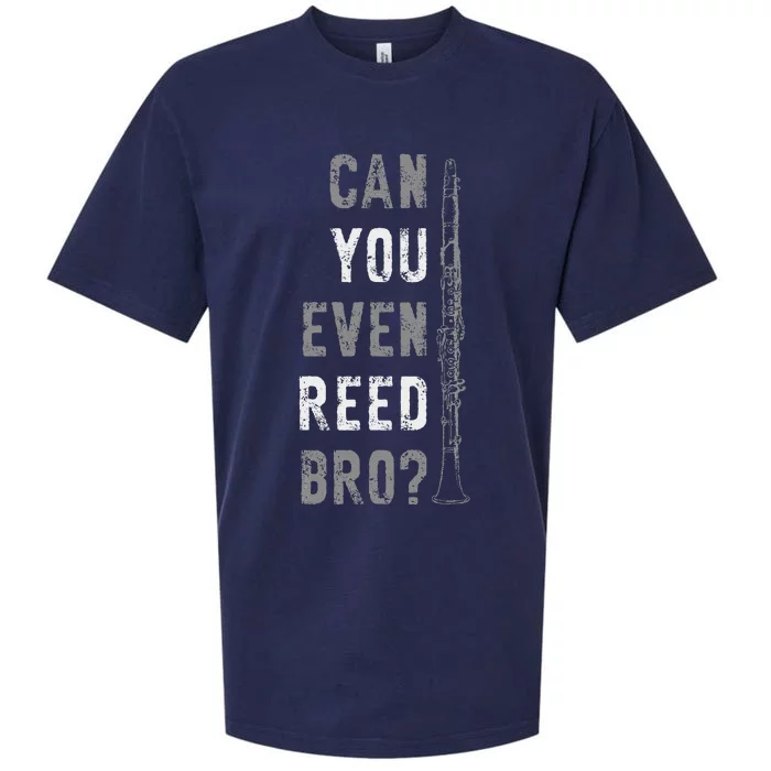 Funny Clarinet Can You Even Reed Bro Clarinetist Music Sueded Cloud Jersey T-Shirt