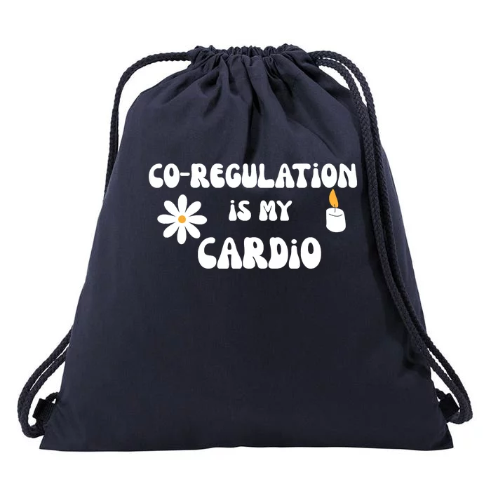 Flower Candle Co Regulation Is My Cardio Drawstring Bag