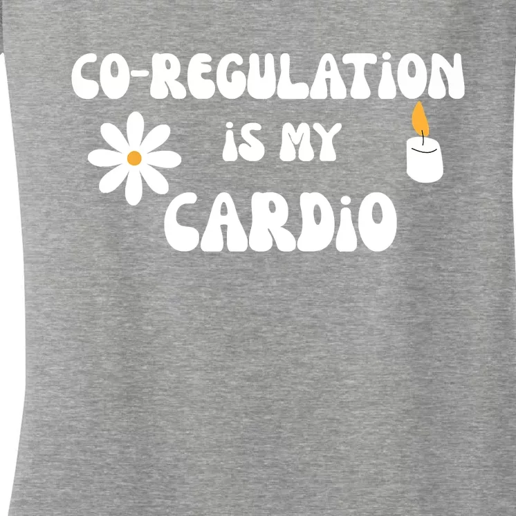 Flower Candle Co Regulation Is My Cardio Women's V-Neck T-Shirt