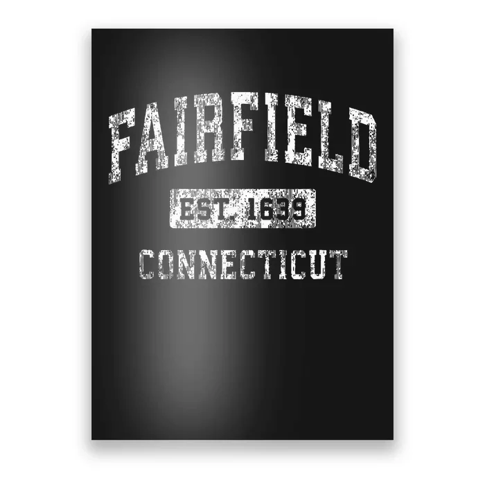 Fairfield Connecticut Ct Vintage Established Sports Poster