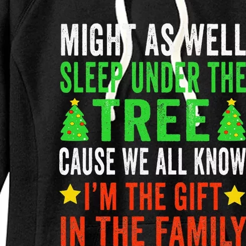 Funny Christmas Christmas Pajamas Gift Women's Fleece Hoodie