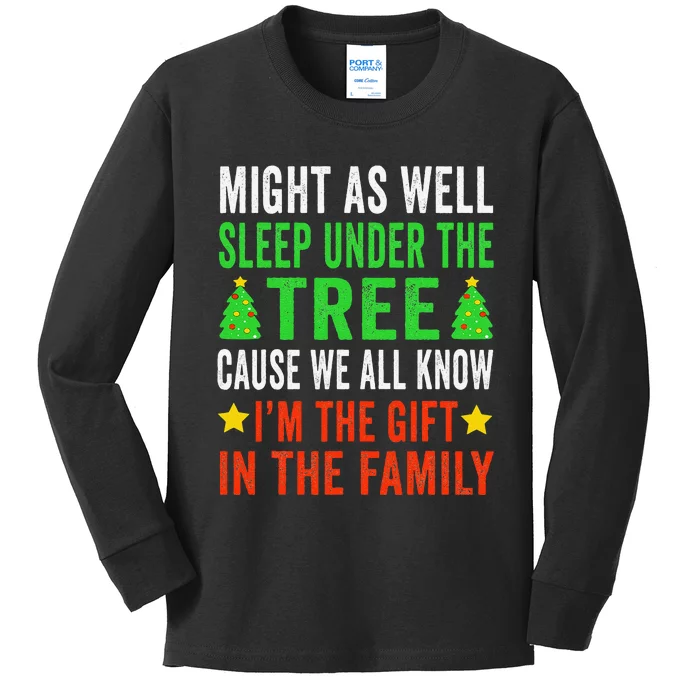 Funny Christmas Christmas Pajamas Gift Kids Long Sleeve Shirt