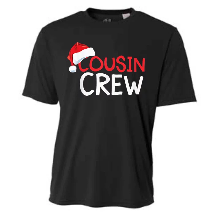 Funny Cousin Crew Santa Hat Matching Christmas Sleeping Xmas Cooling Performance Crew T-Shirt