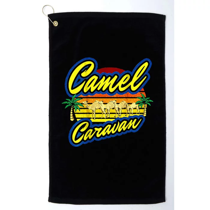 Funny Camel Caravan Quote Platinum Collection Golf Towel