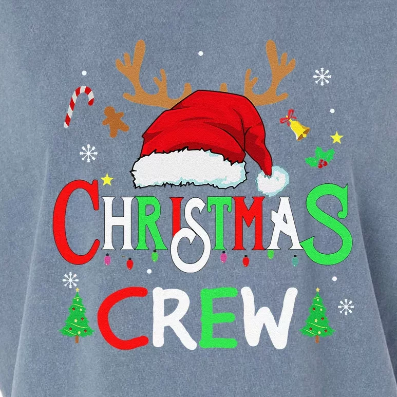 Family Christmas Crew Reindeer Squad Santa Matching Garment-Dyed Women's Muscle Tee