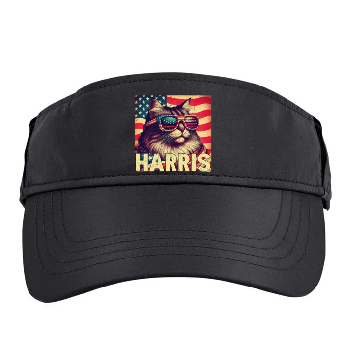 Funny Childless Cat Daddies For Harris 2024 Adult Drive Performance Visor