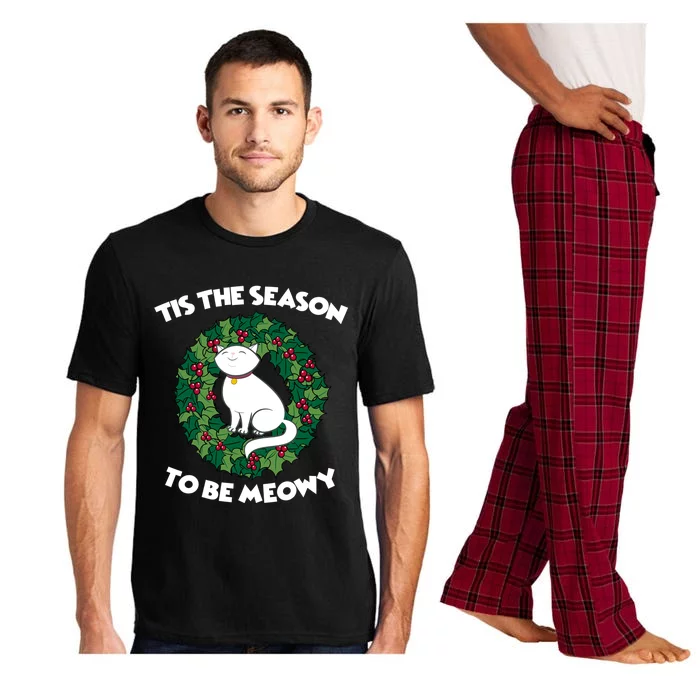 Funny Christmas Cat Gift Pajama Set