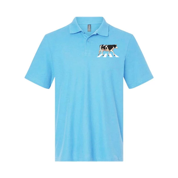 Funny Crosswalk Cows Farming Farm Cow Softstyle Adult Sport Polo