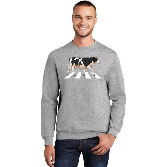 Funny Crosswalk Cows Farming Farm Cow Sweatshirt