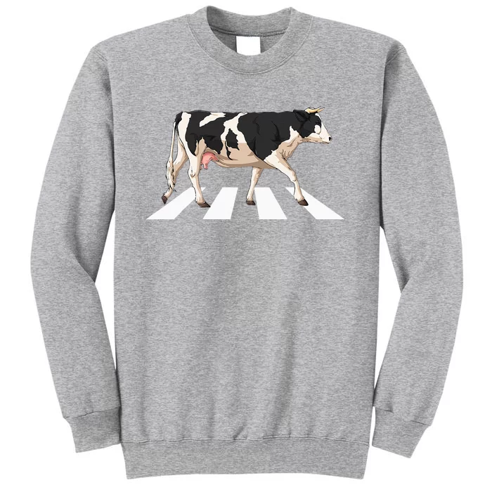 Funny Crosswalk Cows Farming Farm Cow Sweatshirt