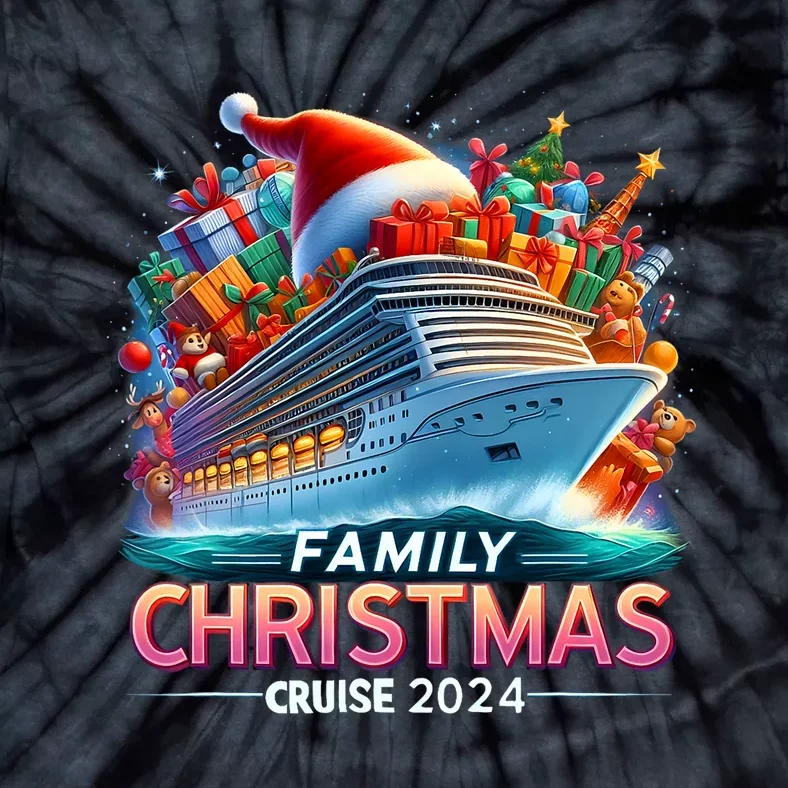 Family Christmas Cruise 2024 Family Matching Merry Christmas Tie-Dye T-Shirt