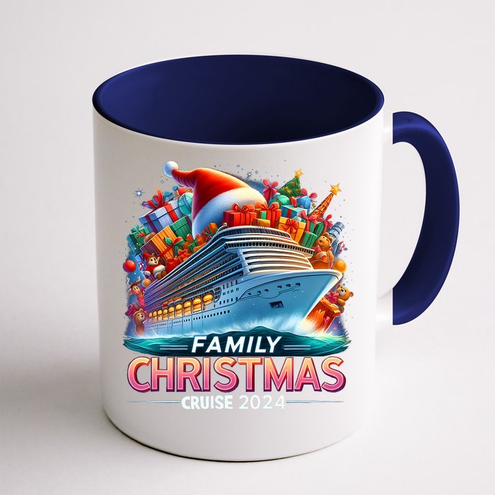 Family Christmas Cruise 2024 Family Matching Merry Christmas Front & Back Coffee Mug