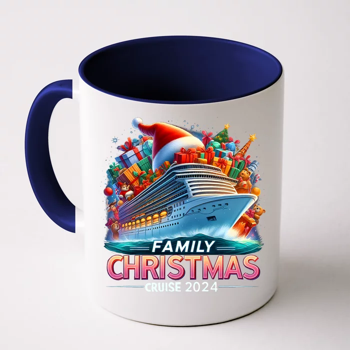 Family Christmas Cruise 2024 Family Matching Merry Christmas Front & Back Coffee Mug