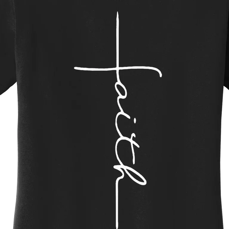 Faith Cross Christian For Men Women Kids Women's T-Shirt