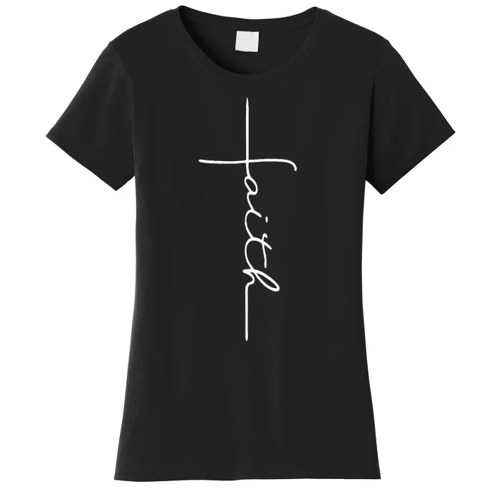 Faith Cross Christian For Men Women Kids Women's T-Shirt