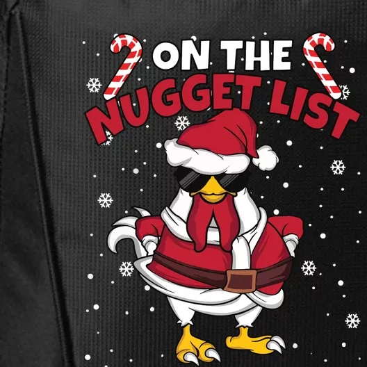 Funny Christmas Chicken Farmer On The Nugget List Women City Backpack