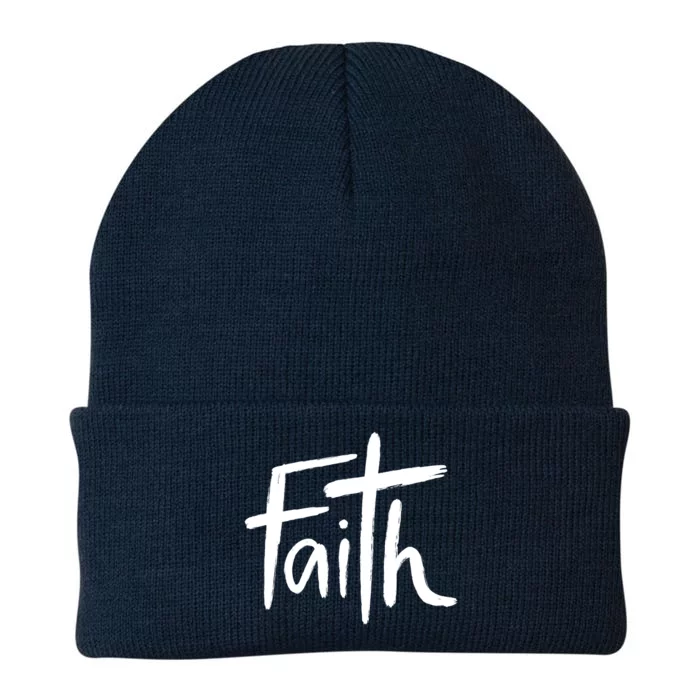 Faith Cross Christianity Knit Cap Winter Beanie