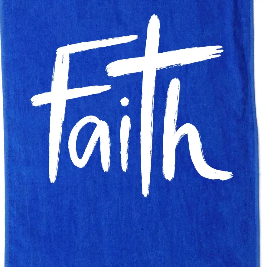 Faith Cross Christianity Platinum Collection Golf Towel