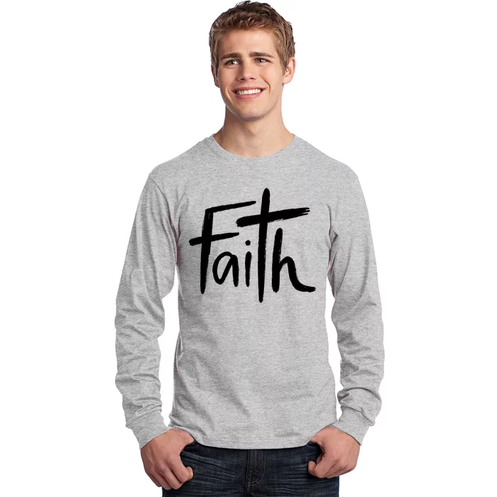 Faith Cross Christianity Long Sleeve Shirt