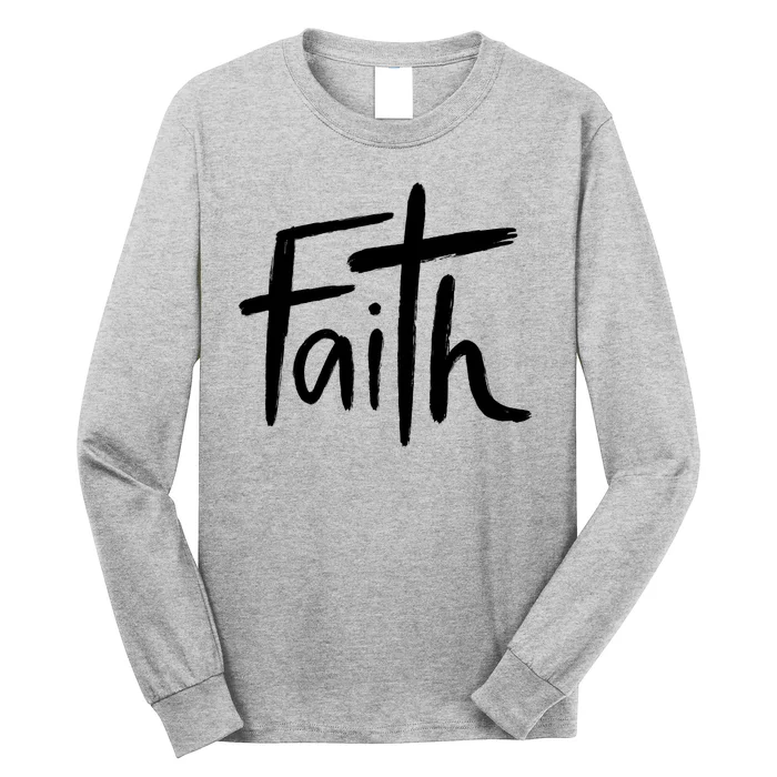 Faith Cross Christianity Long Sleeve Shirt