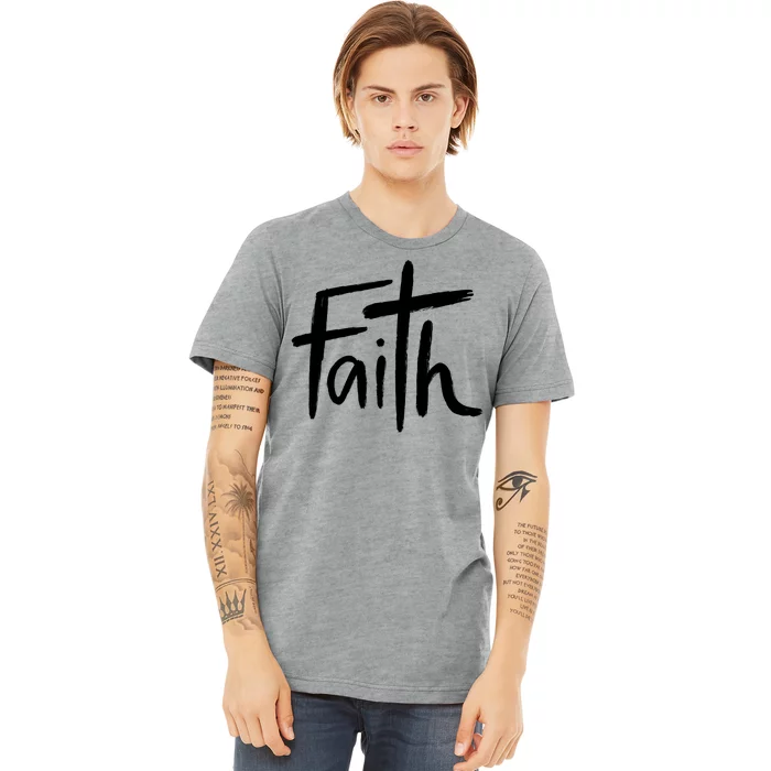 Faith Cross Christianity Premium T-Shirt