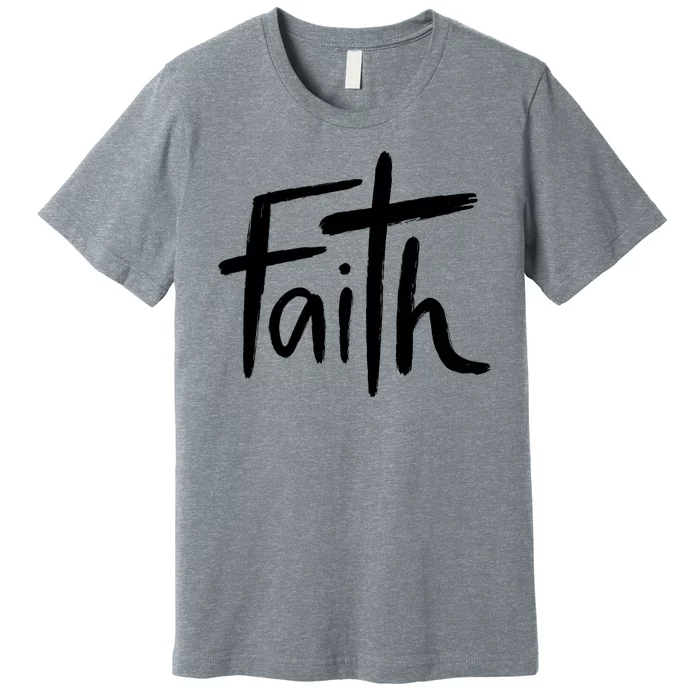 Faith Cross Christianity Premium T-Shirt