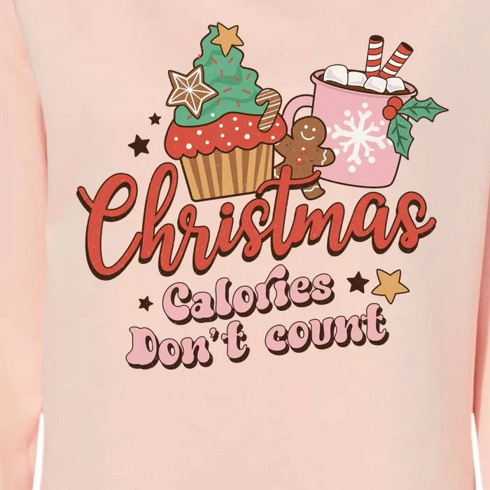 Funny Christmas Calories Don't Count Cookies Milk Xmas Tree Christmas Vibes Womens California Wash Sweatshirt