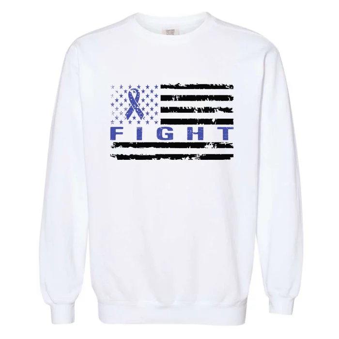 Fight Colon Cancer Awareness T Garment-Dyed Sweatshirt