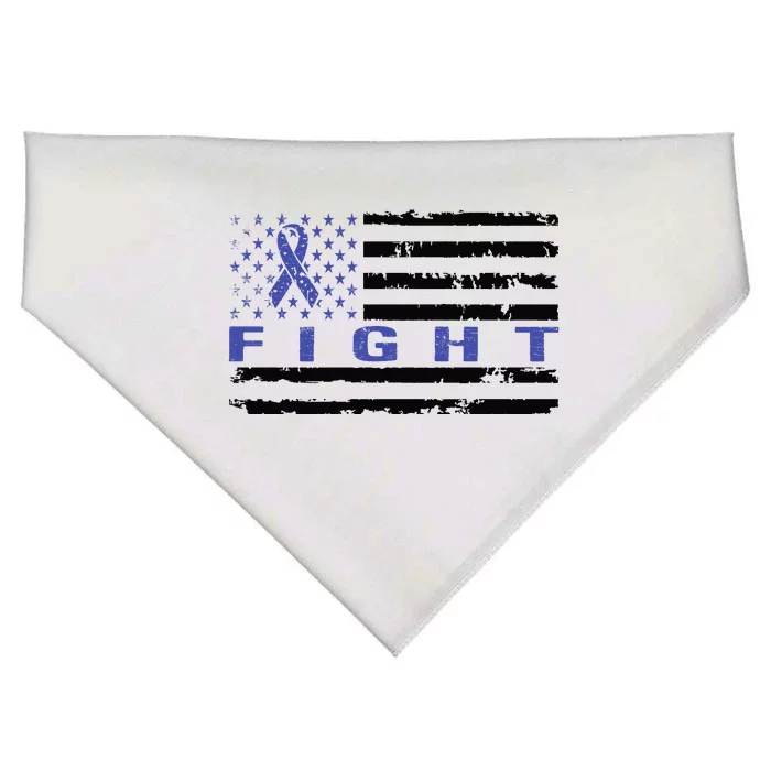 Fight Colon Cancer Awareness T USA-Made Doggie Bandana