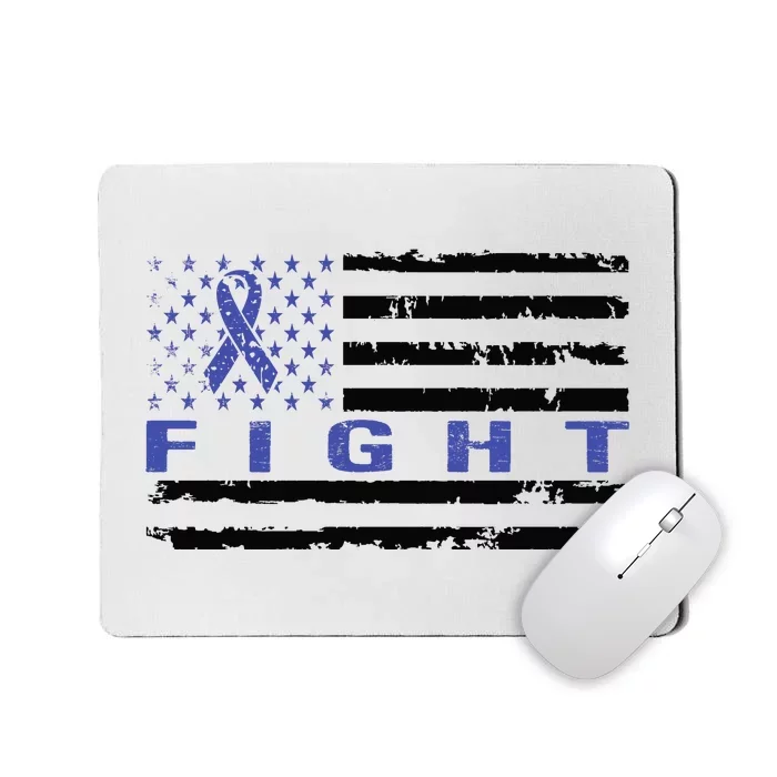 Fight Colon Cancer Awareness T Mousepad