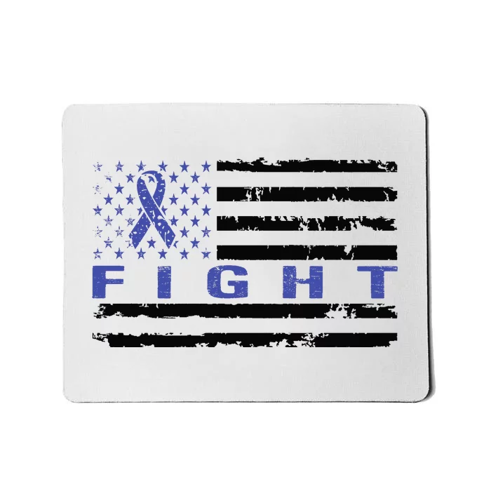 Fight Colon Cancer Awareness T Mousepad