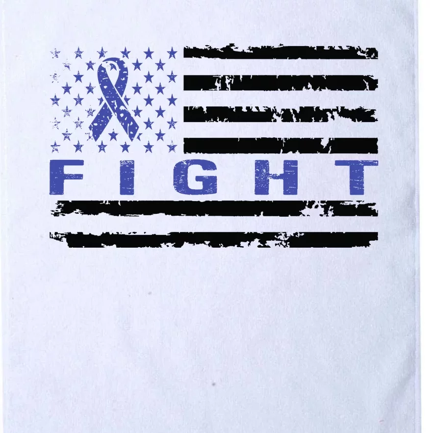 Fight Colon Cancer Awareness T Platinum Collection Golf Towel