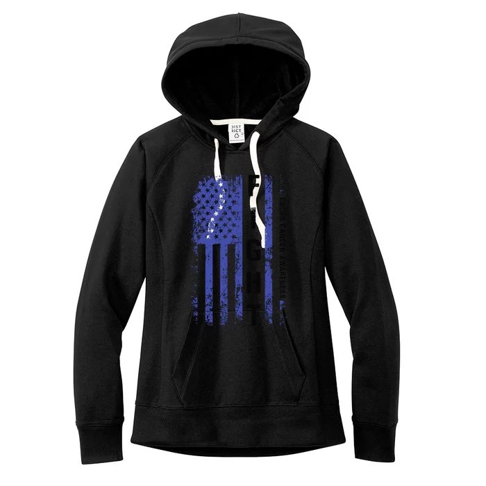 Fight Colon Cancer Awareness T Women's Fleece Hoodie