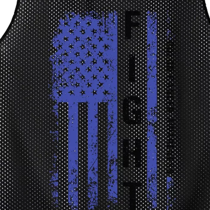 Fight Colon Cancer Awareness T Mesh Reversible Basketball Jersey Tank