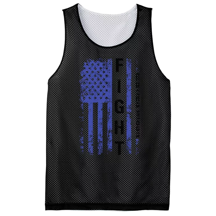 Fight Colon Cancer Awareness T Mesh Reversible Basketball Jersey Tank