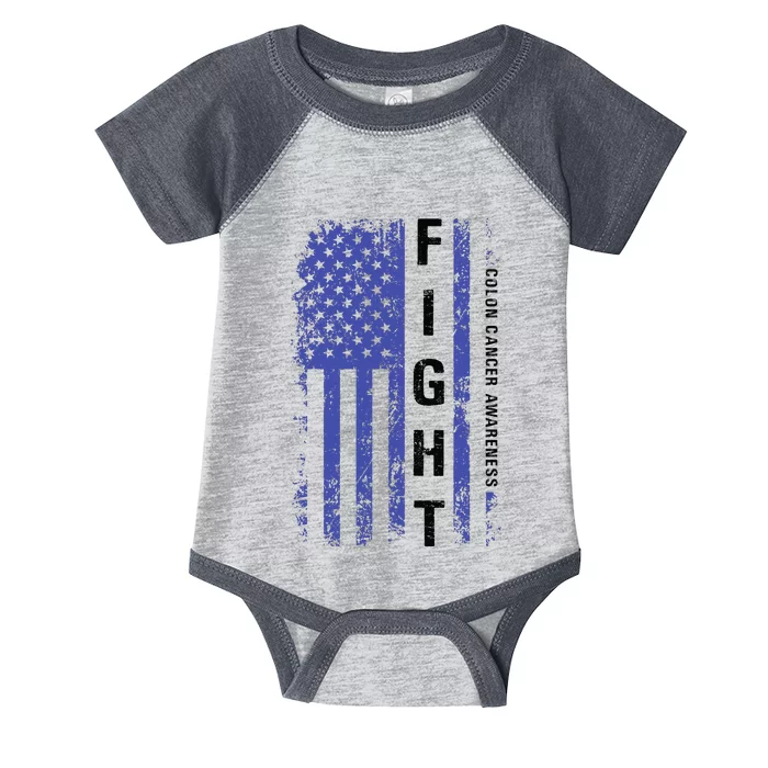 Fight Colon Cancer Awareness T Infant Baby Jersey Bodysuit