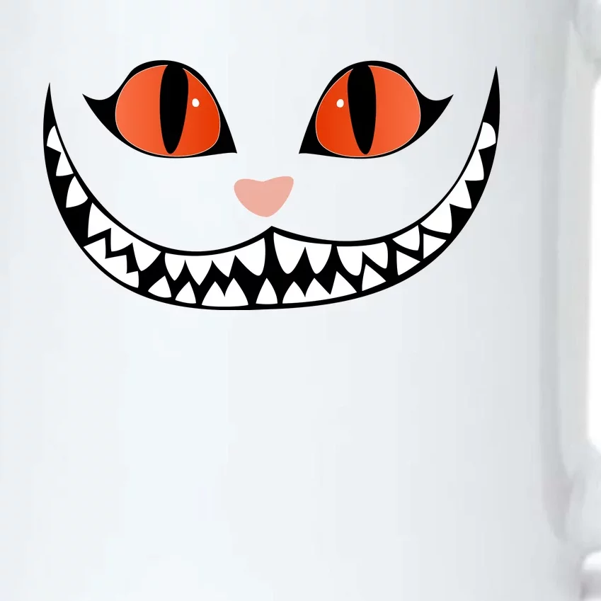 Fall Cheshire Cat Grinning Smile Wonderland Floating Black Color Changing Mug