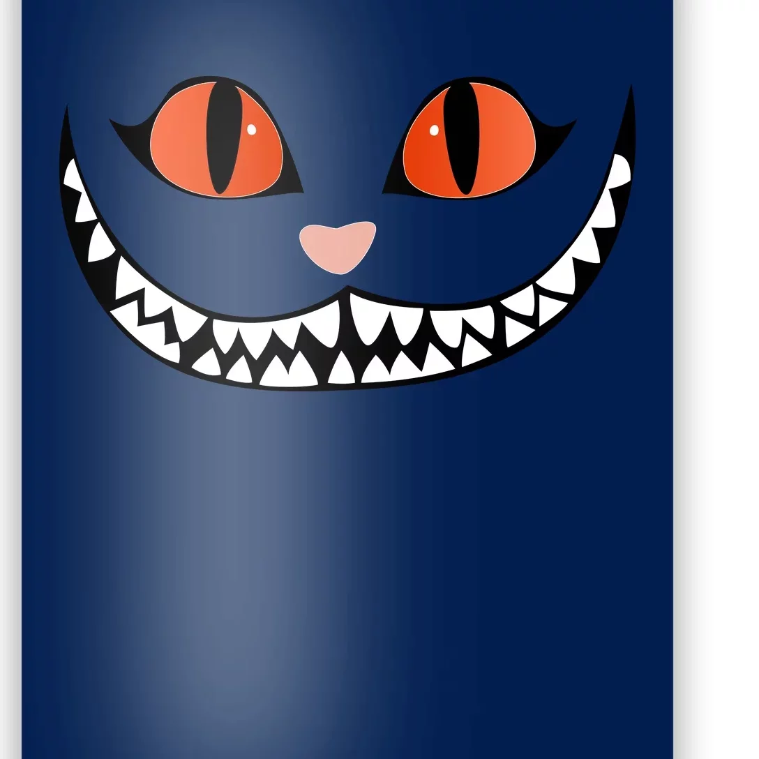 Fall Cheshire Cat Grinning Smile Wonderland Floating Poster