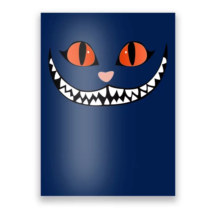 Fall Cheshire Cat Grinning Smile Wonderland Floating Poster