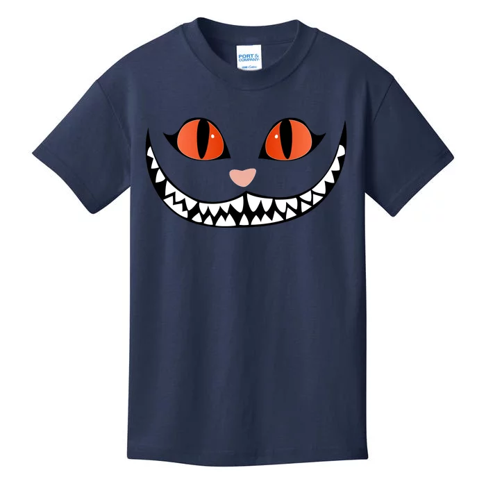 Fall Cheshire Cat Grinning Smile Wonderland Floating Kids T-Shirt