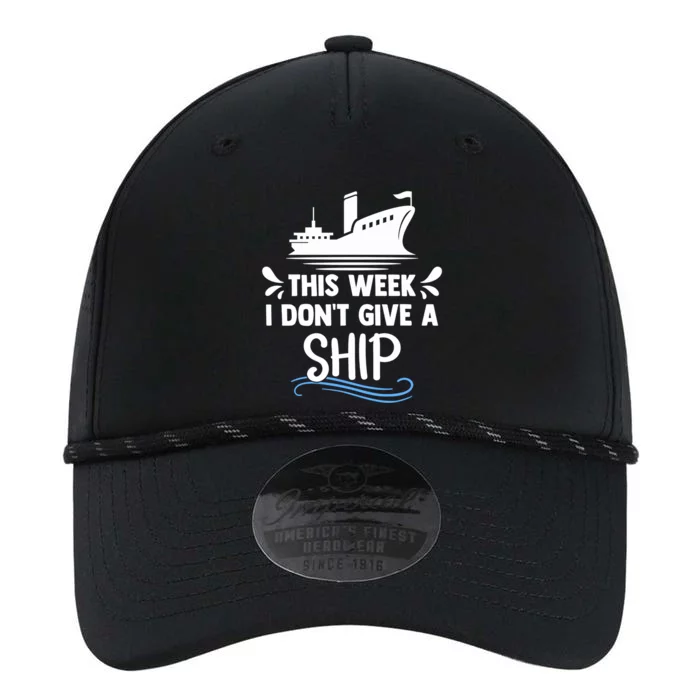 Family Cruise Couples This Week I Dont Give A Ship Cruising Funny Gift Performance The Dyno Cap