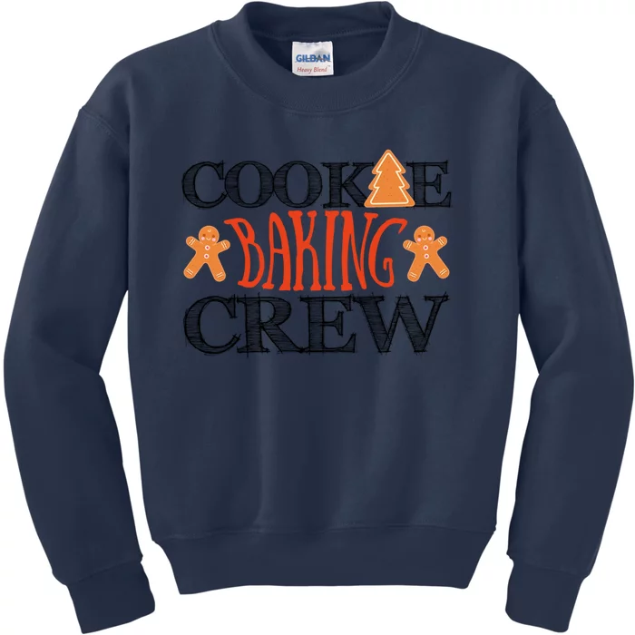 Funny Christmas Cookie Baking Crew Xmas Holiday Gift Kids Sweatshirt