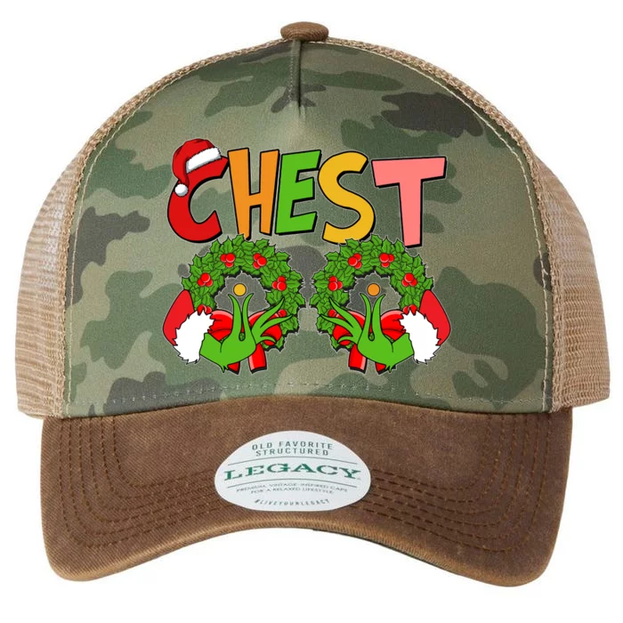 Funny Christmas Chest Matching Couple Legacy Tie Dye Trucker Hat