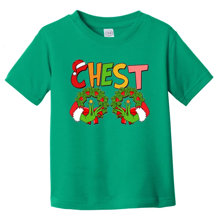 Funny Christmas Chest Matching Couple Toddler T-Shirt