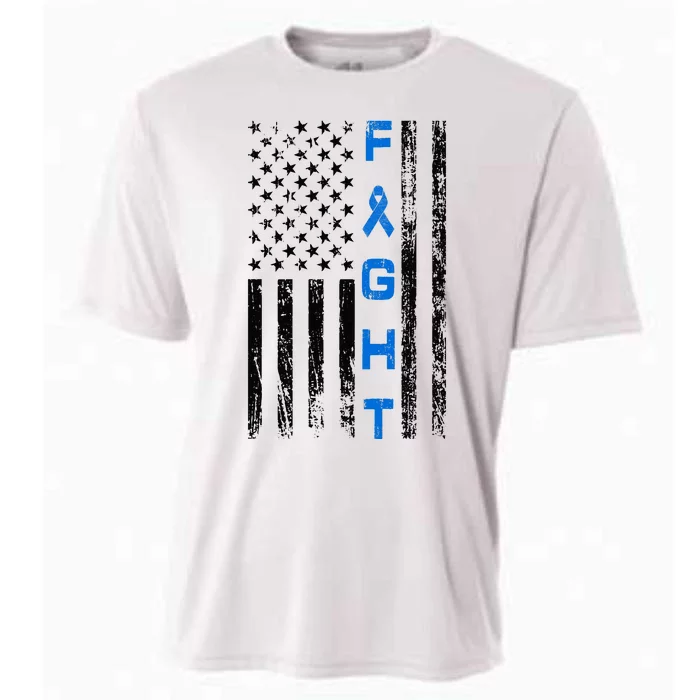 Fight Colon Cancer Awareness Cooling Performance Crew T-Shirt