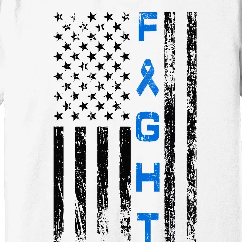 Fight Colon Cancer Awareness Premium T-Shirt