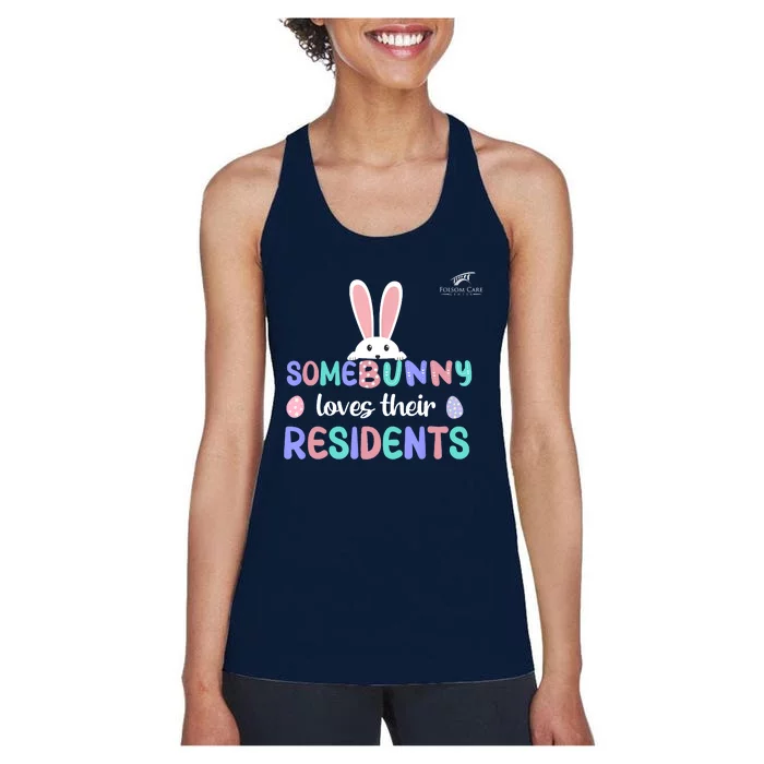 Folsom Care Center Easter Bunny Nursing Home Women's Racerback Tank