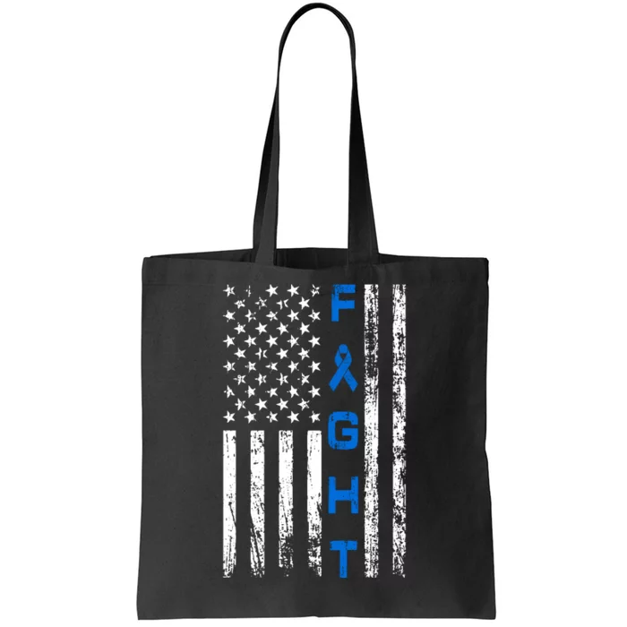 Fight Colon Cancer Awareness Tote Bag